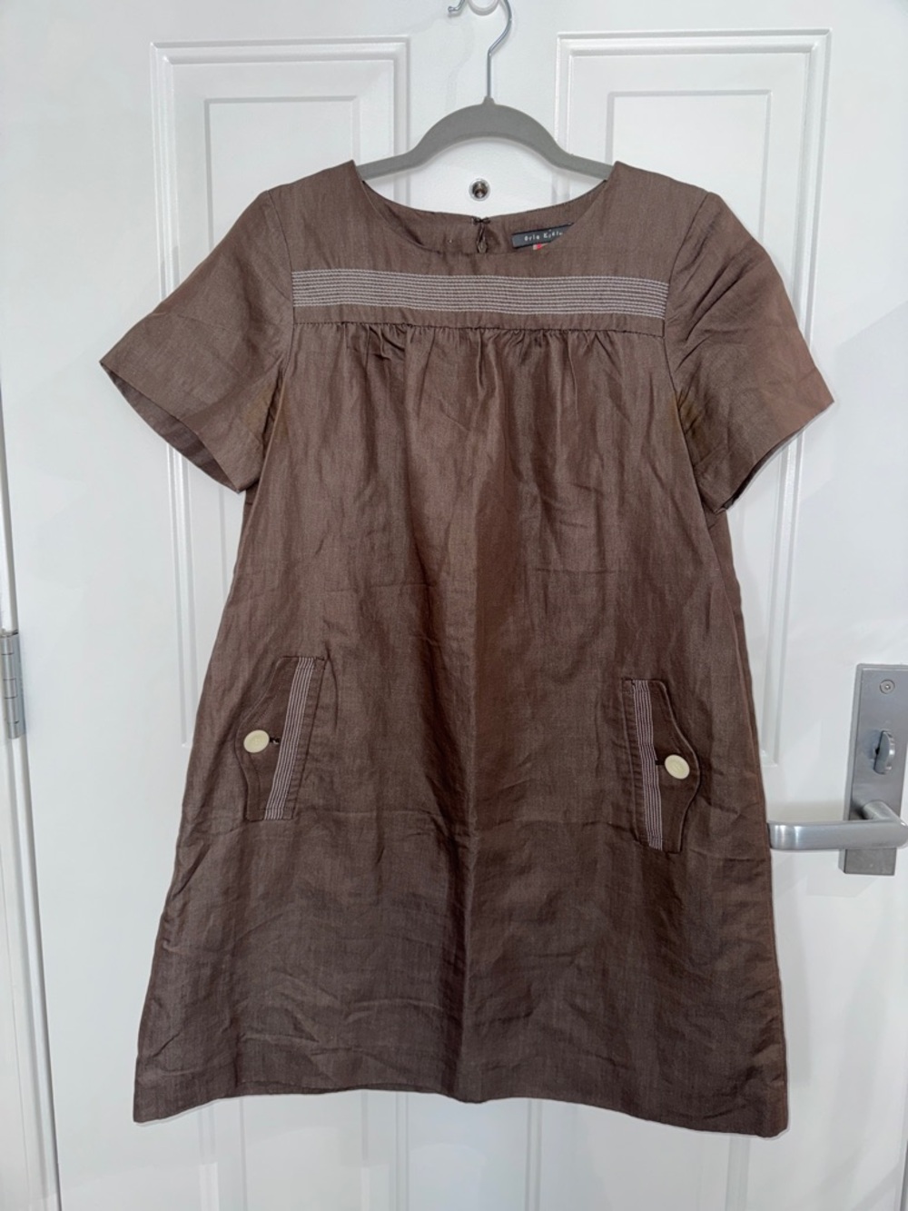 Orla Kiely Brown Short-Sleeve Dress
